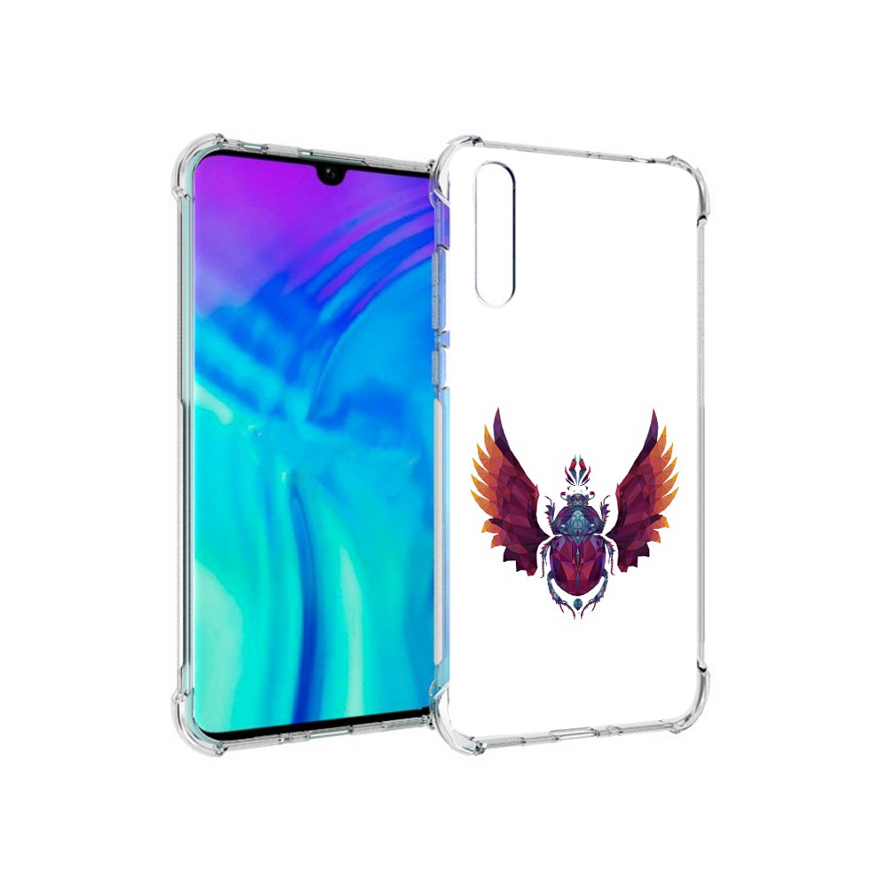 

Чехол MyPads Tocco для Huawei Enjoy 10s алмазный скоробей, Прозрачный, Tocco