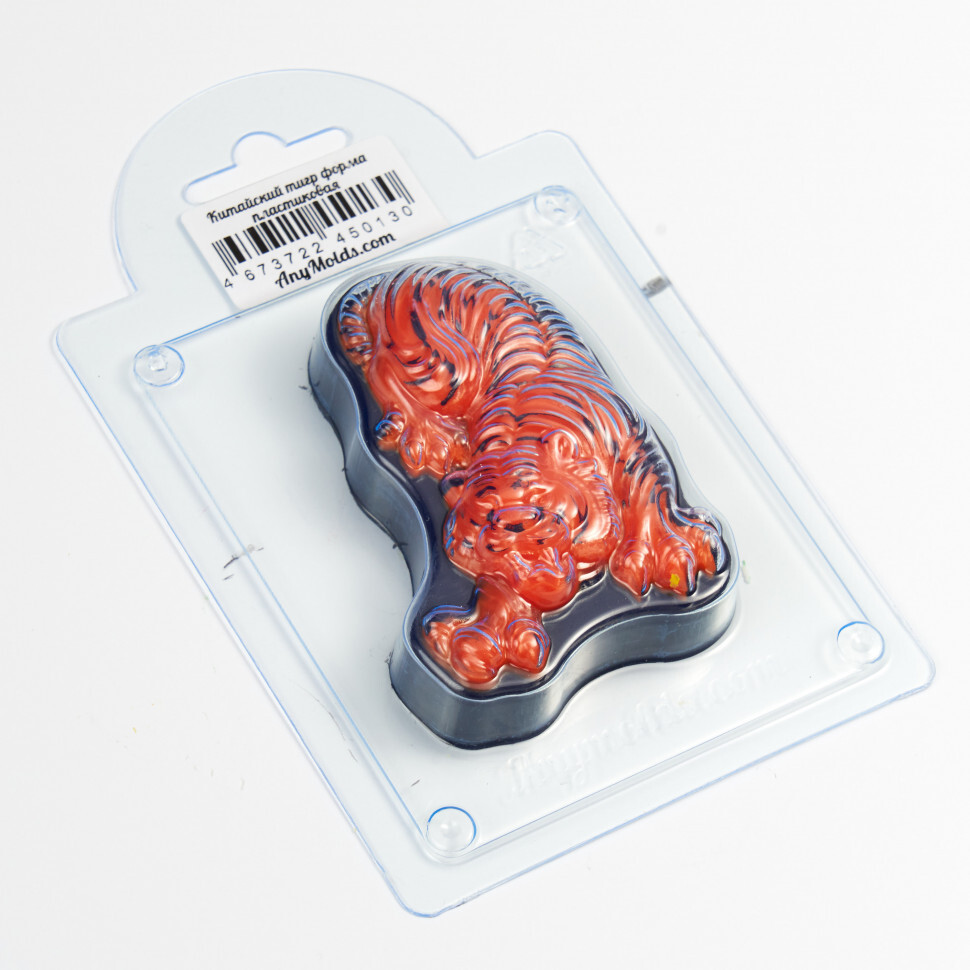 

Китайский тигр форма из пластика для мыла, шоколада AnyMolds