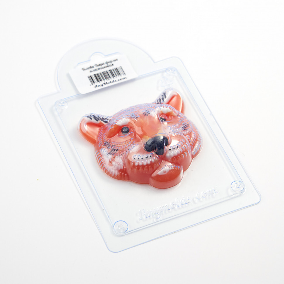 

Голова Тигра форма из пластика для мыла, шоколада AnyMolds