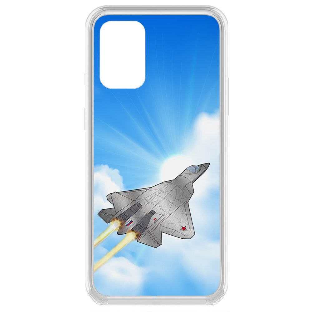 Чехол-накладка Krutoff Clear Case СУ-57 для OnePlus 8T