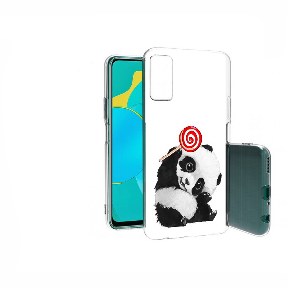

Чехол MyPads Tocco для Huawei Honor 30S панда с леденцом, Прозрачный, Tocco
