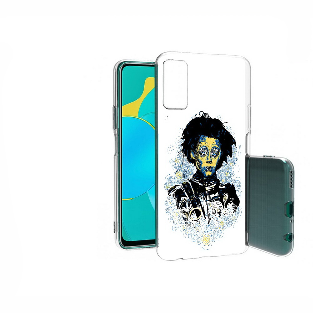 

Чехол MyPads Tocco для Huawei Honor 30S парень черно-белый абстракция, Прозрачный, Tocco
