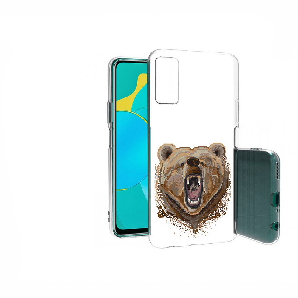 

Чехол MyPads Tocco для Huawei Honor 30S пиксельный медведь, Прозрачный, Tocco