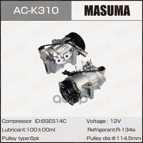 

MASUMA Компрессоры кондиционера MASUMA, KIA OPTIMA IV / NU