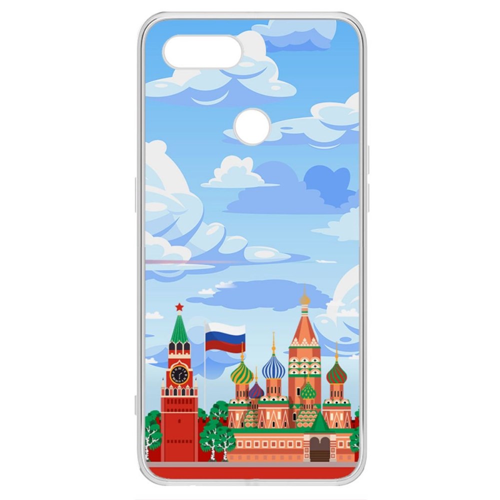 

Чехол-накладка Krutoff Clear Case Красная Площадь для Oppo A12, Прозрачный
