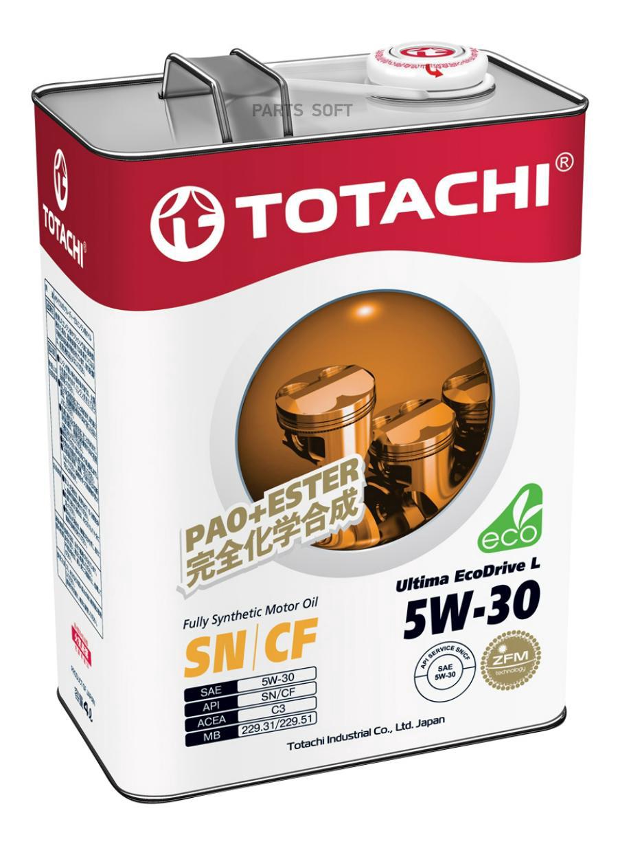 

Моторное масло Totachi Ultima Ecodrive L Fully Synthetic Sn/Cf 5w30 4л