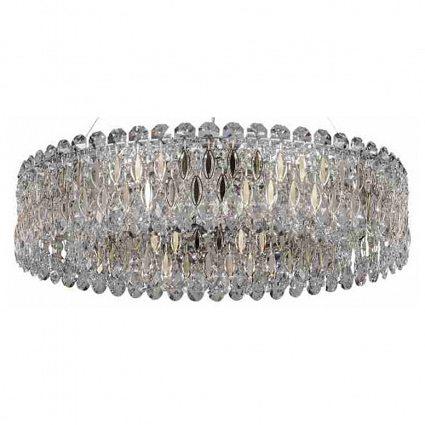 фото Подвесной светильник lirica lirica sp10 d610 chrome/gold-transparent crystal lux