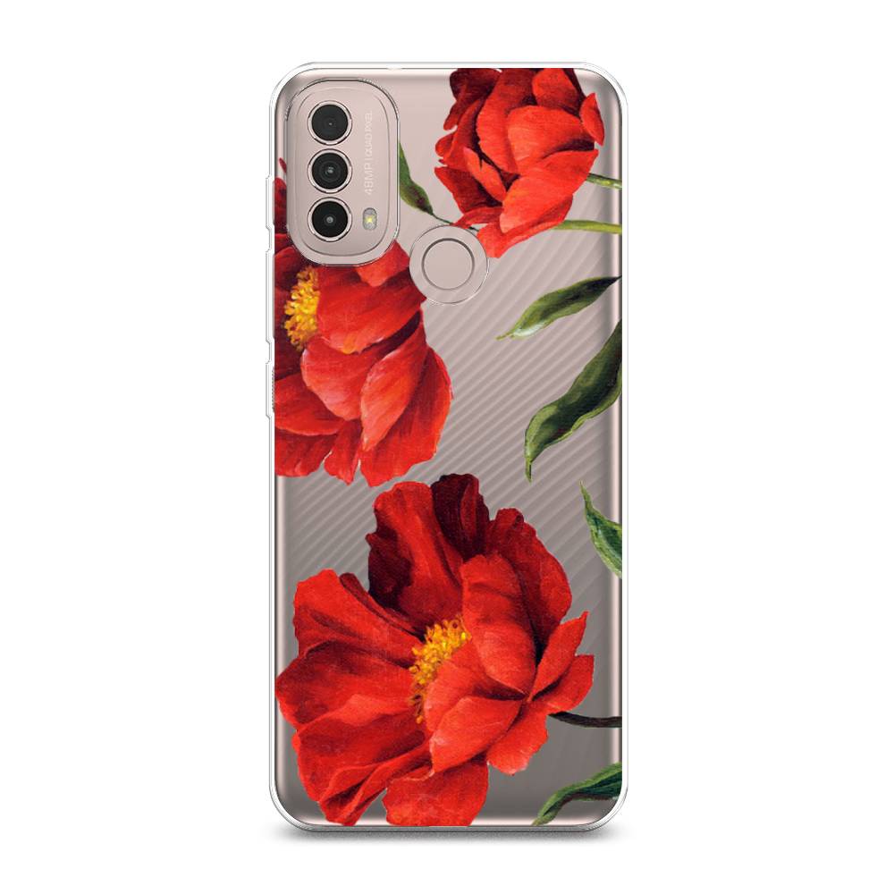 

Чехол Awog на Lenovo K14 Plus/Motorola Moto E20/E30/E40 "Красные маки", Разноцветный, 243650-8