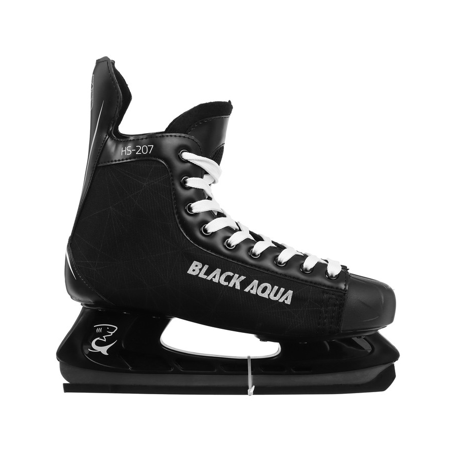 Коньки хоккейные Black Aqua HS-207 черный 37