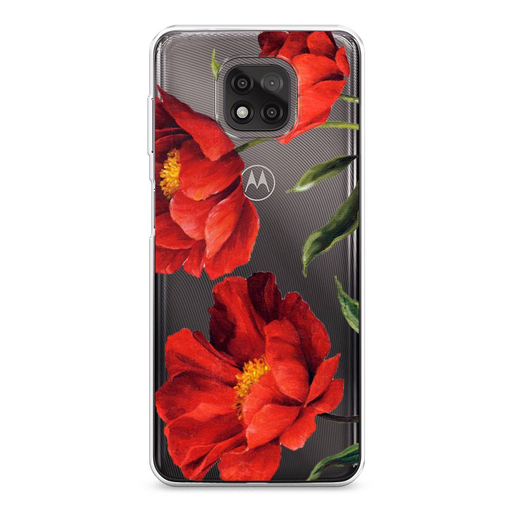 

Чехол Awog на Motorola Moto G Power 2021 "Красные маки", Разноцветный, 242750-8