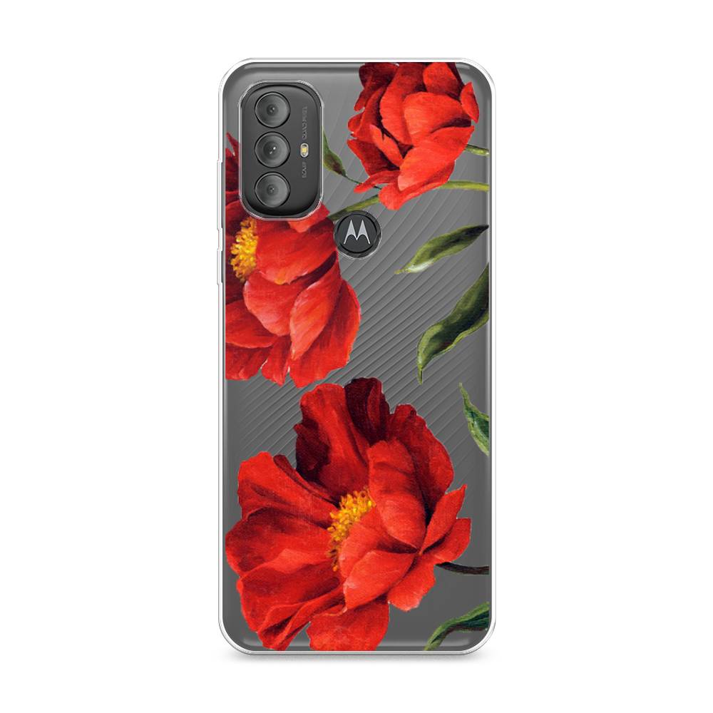

Чехол Awog на Motorola Moto G Power 2022 "Красные маки", Разноцветный, 242850-8