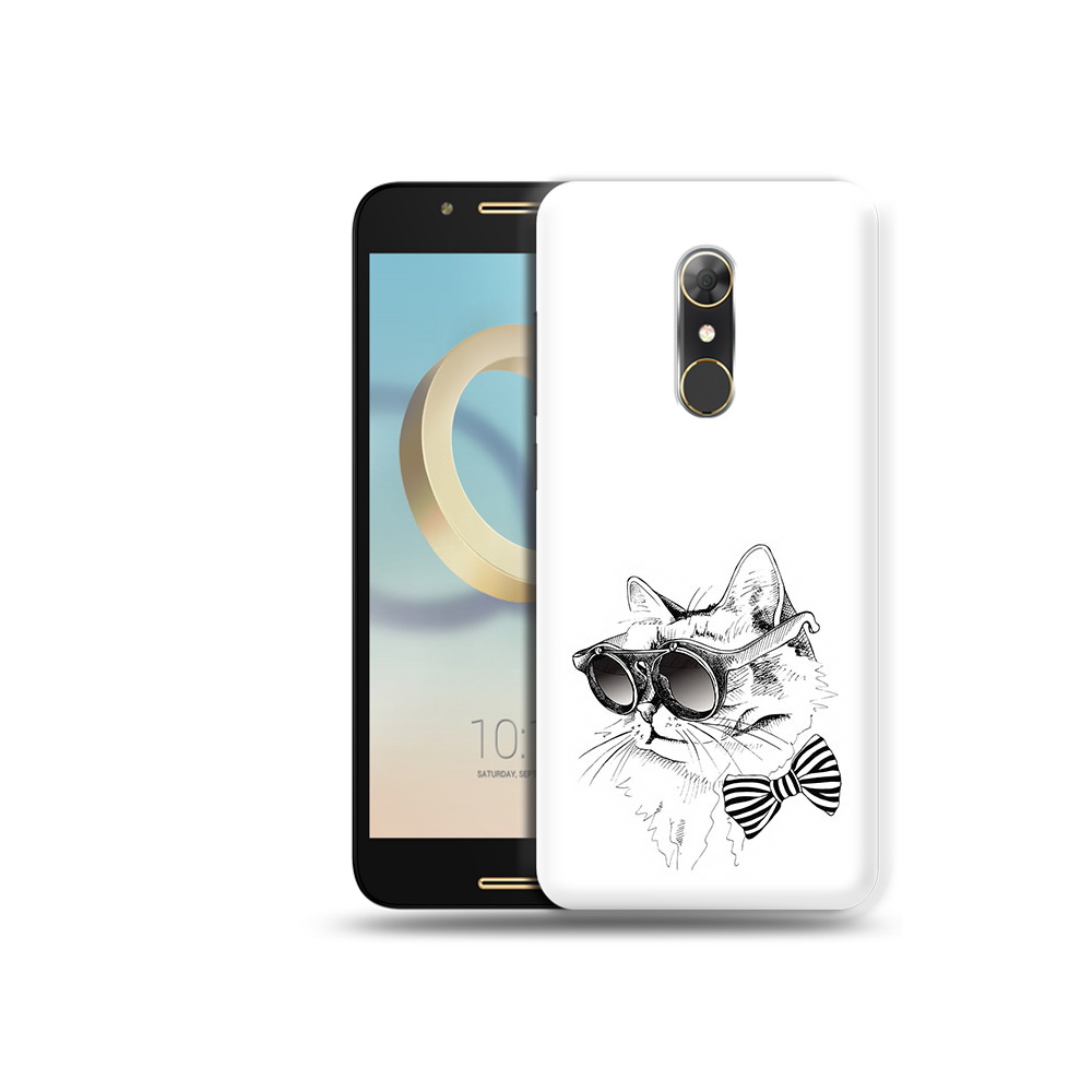Чехол MyPads Tocco для Alcatel A7 крутая кошка в очках (PT133991.671.421)