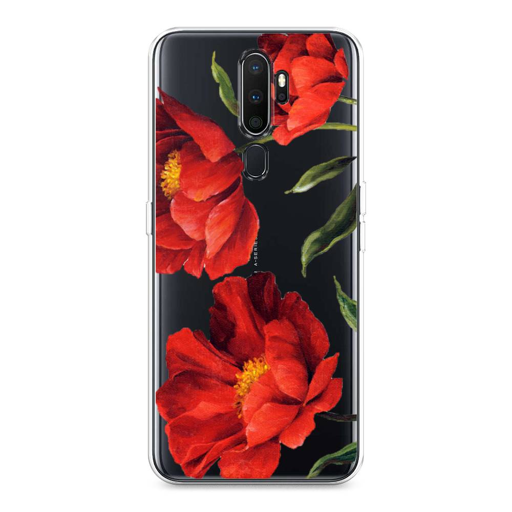 

Чехол Awog на Oppo A5/A9 2020 "Красные маки", Разноцветный, 251350-8