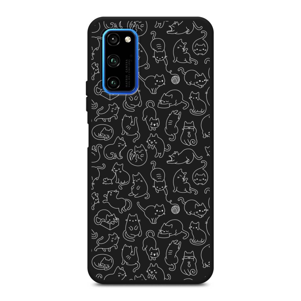 

Чехол Awog на Honor V30 Pro "Шкодливые котики", Прозрачный;бежевый, 611452-1