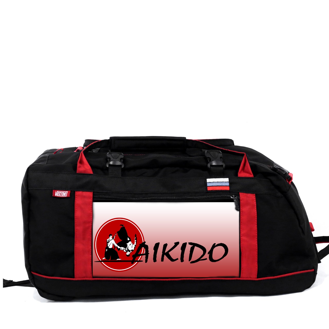 Спортивная сумка Спорт Сибирь Айкидо 55 литров черная