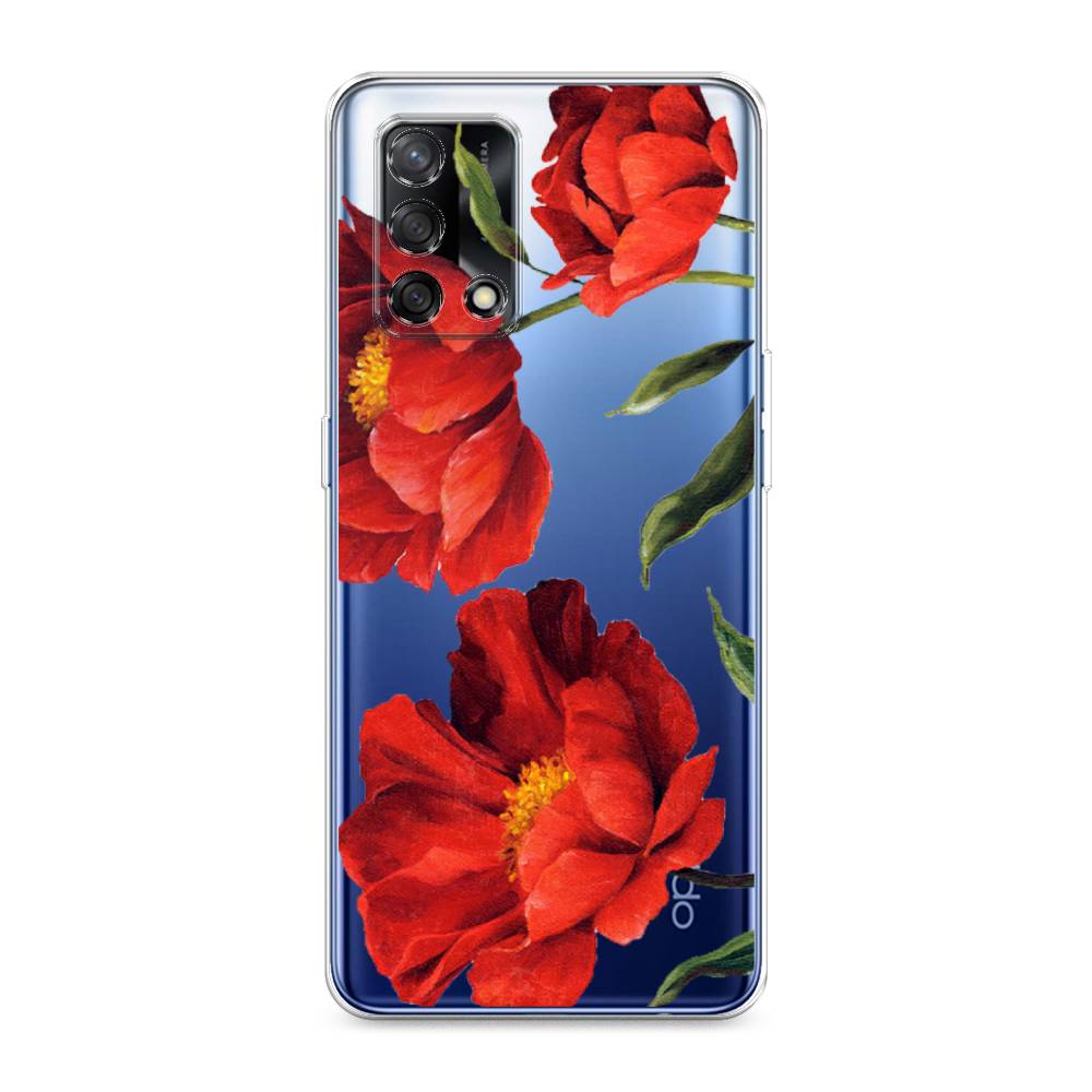 

Чехол Awog на OPPO A74 4G/F19 "Красные маки", Разноцветный, 256050-8