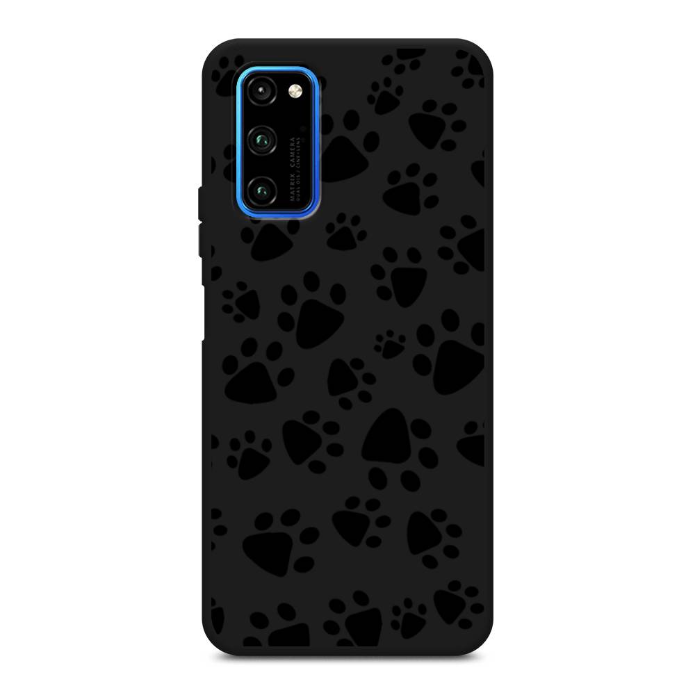 

Чехол Awog на Honor V30 Pro "Лапки черные", Черный, 611452-1