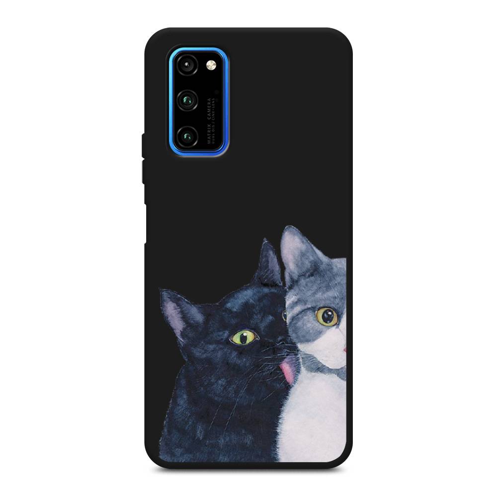 

Чехол Awog на Honor V30 Pro "Кошачья любовь", Синий, 611452-1
