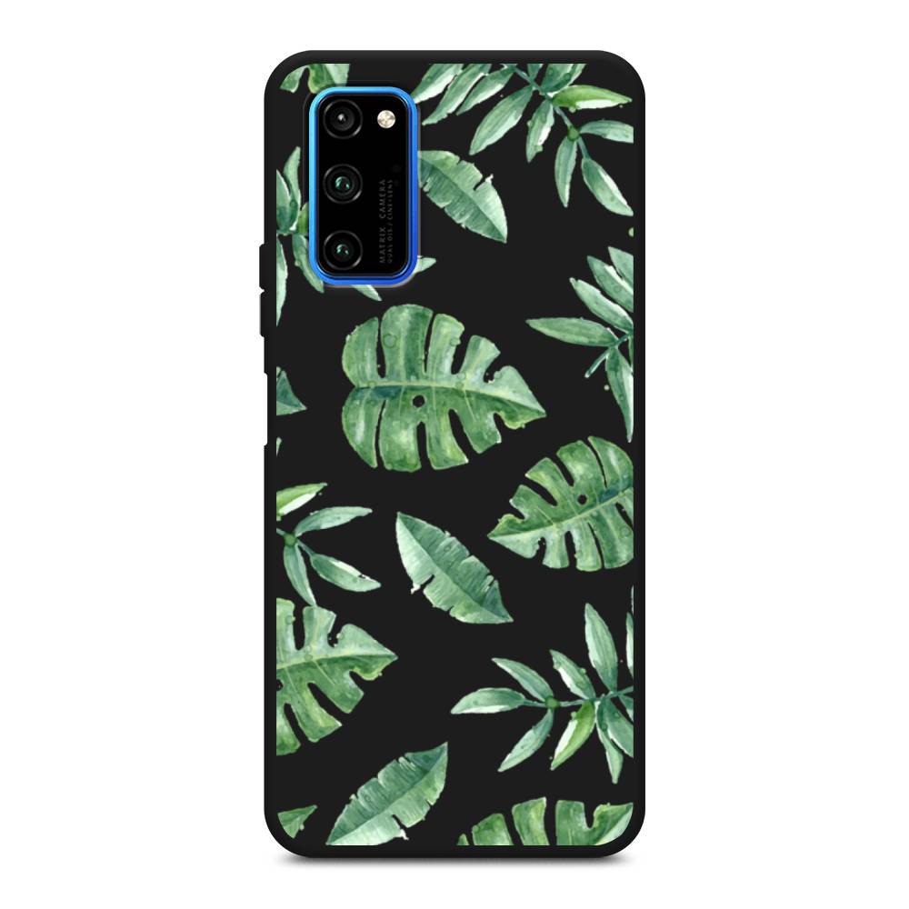 

Чехол Awog на Honor V30 Pro "Нарисованные пальмовые листья", Зеленый, 611452-1