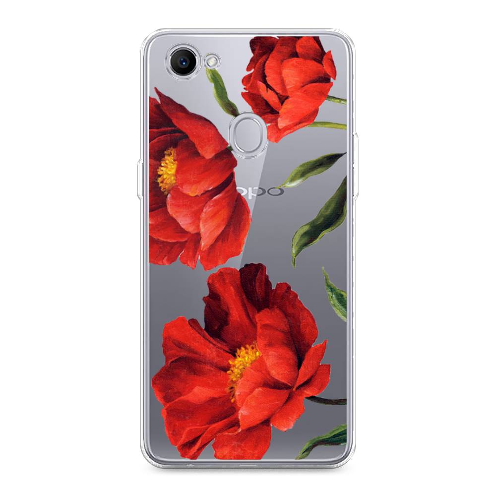 

Чехол Awog на Oppo F7 "Красные маки", Разноцветный, 250350-8