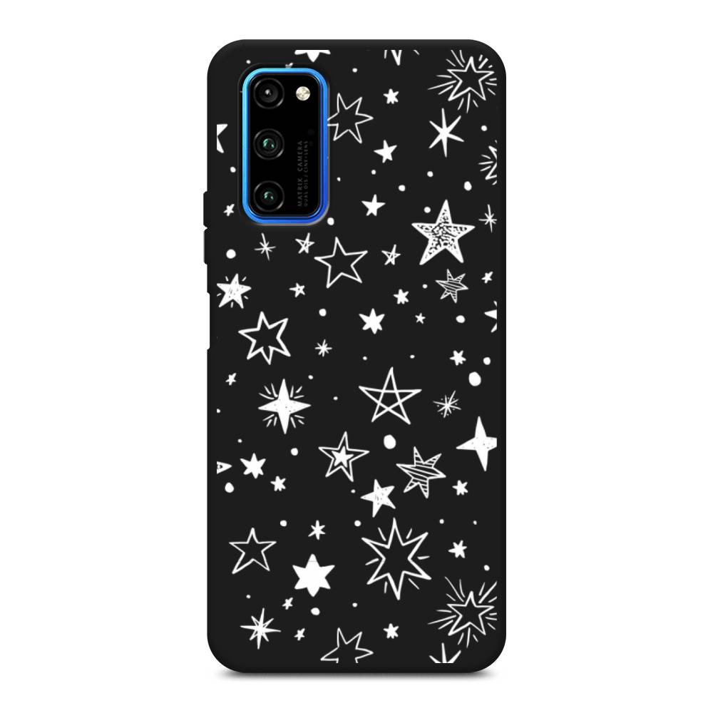 

Чехол Awog на Honor V30 Pro "Звездочки графика белая", Прозрачный;белый, 611452-1