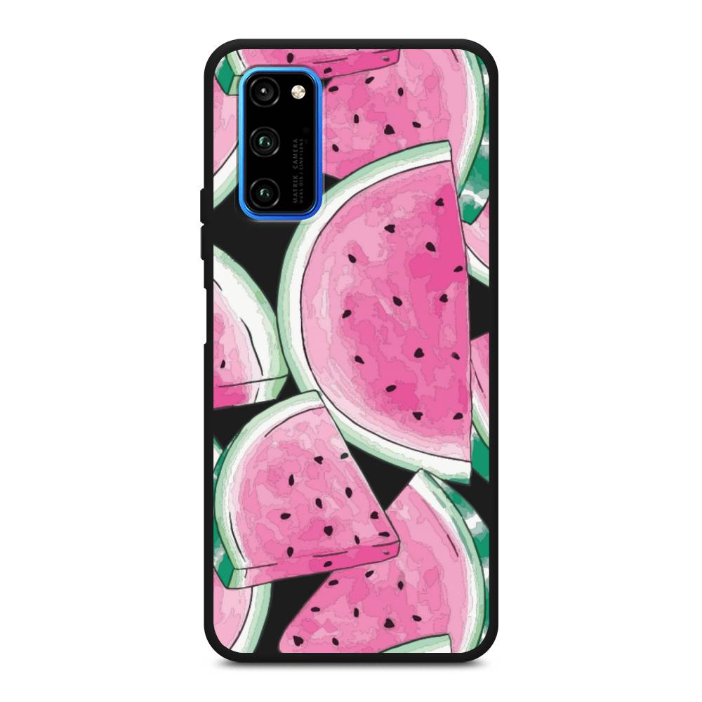 

Чехол Awog на Honor V30 Pro "Акварельные арбузы", Зеленый;белый;розовый, 611452-1