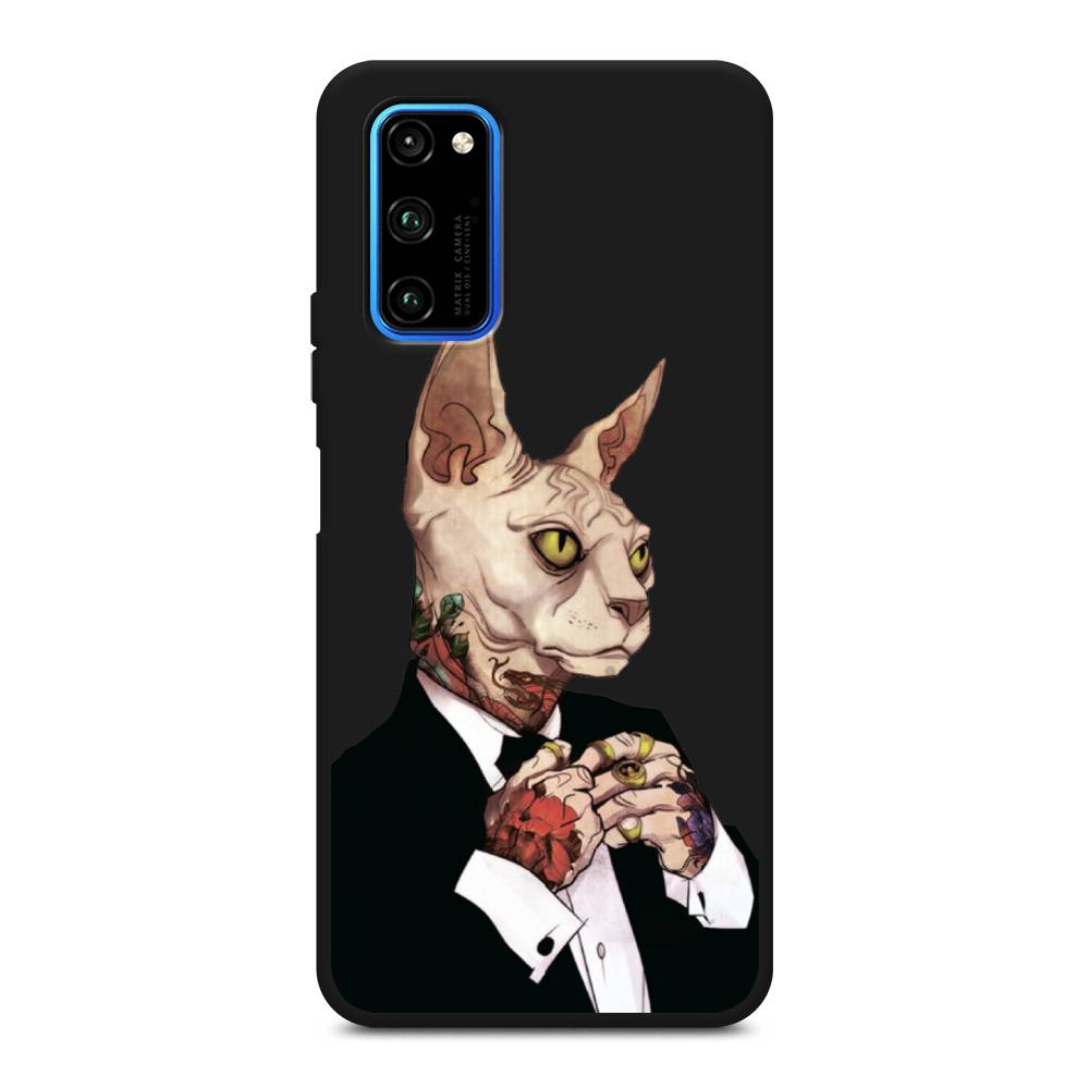 

Чехол Awog на Honor V30 Pro "Татуированный сфинкс", Бежевый;черный;красный, 611452-1