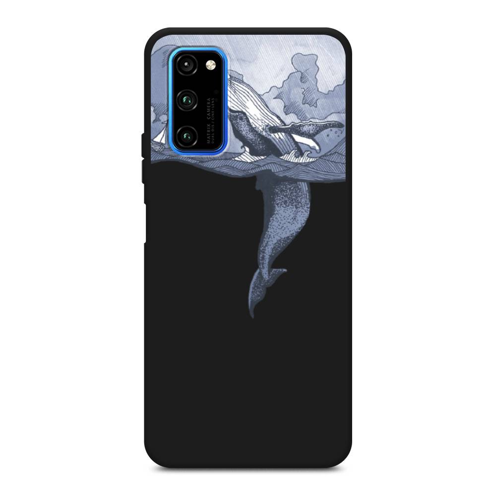 

Чехол Awog на Honor V30 Pro "Два измерения", Голубой;черный;прозрачный, 611452-1