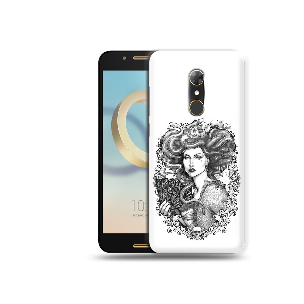 

Чехол MyPads Tocco для Alcatel A7 медуза черно белый (PT133991.671.472), Прозрачный, Tocco