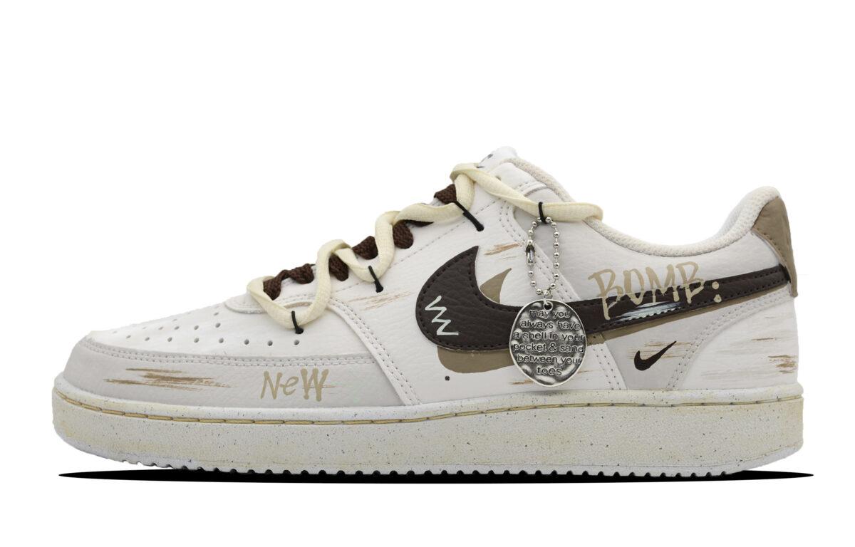 

Кеды унисекс Nike Court Vision 1 Low белые 40 EU, Белый, Court Vision 1 Low