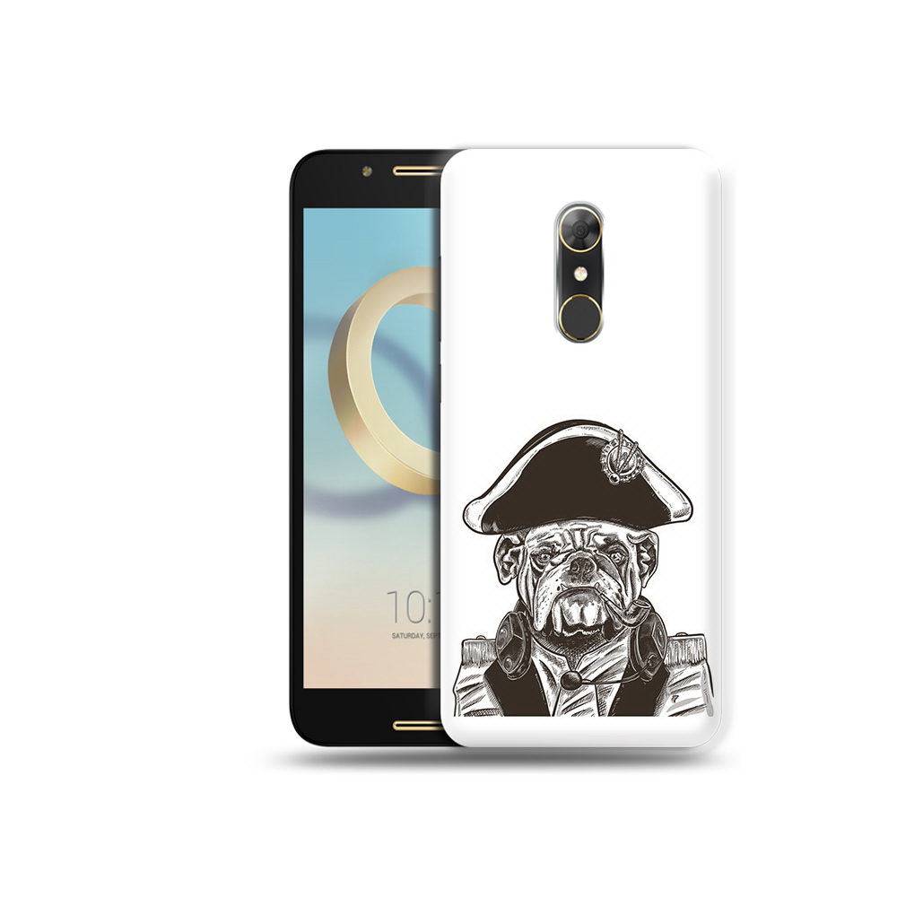 

Чехол MyPads Tocco для Alcatel A7 мопс генерал (PT133991.671.483), Прозрачный, Tocco