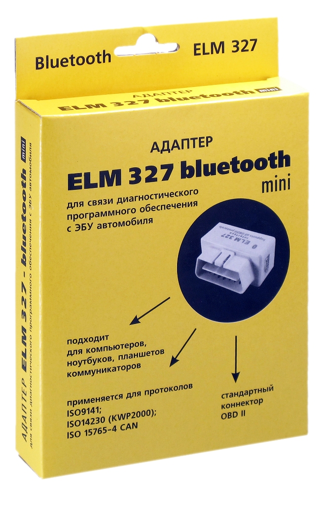 Адаптер ELM Bluetooth 327 мини (для диагностики авто) Орион
