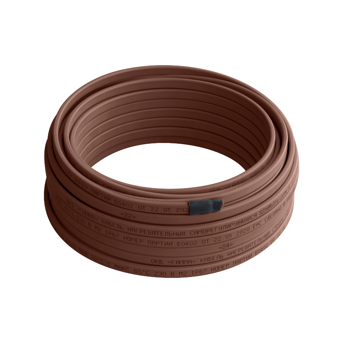 Саморегулир. кабель IndAstro Lite для обогрева труб, водостоков и кровли , 40 Вт., 30 м.