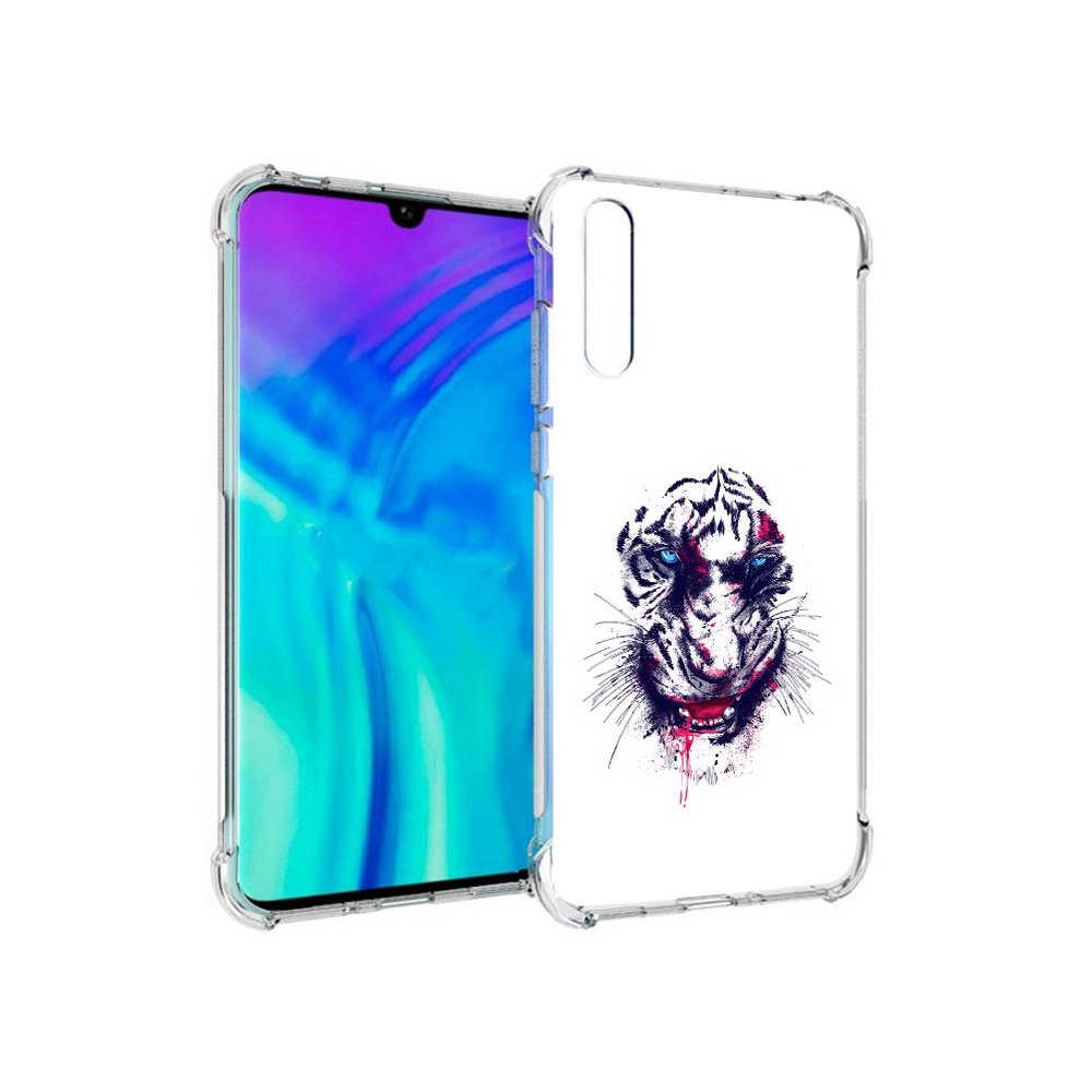 

Чехол MyPads Tocco для Huawei Enjoy 10s безумный тигр, Прозрачный, Tocco