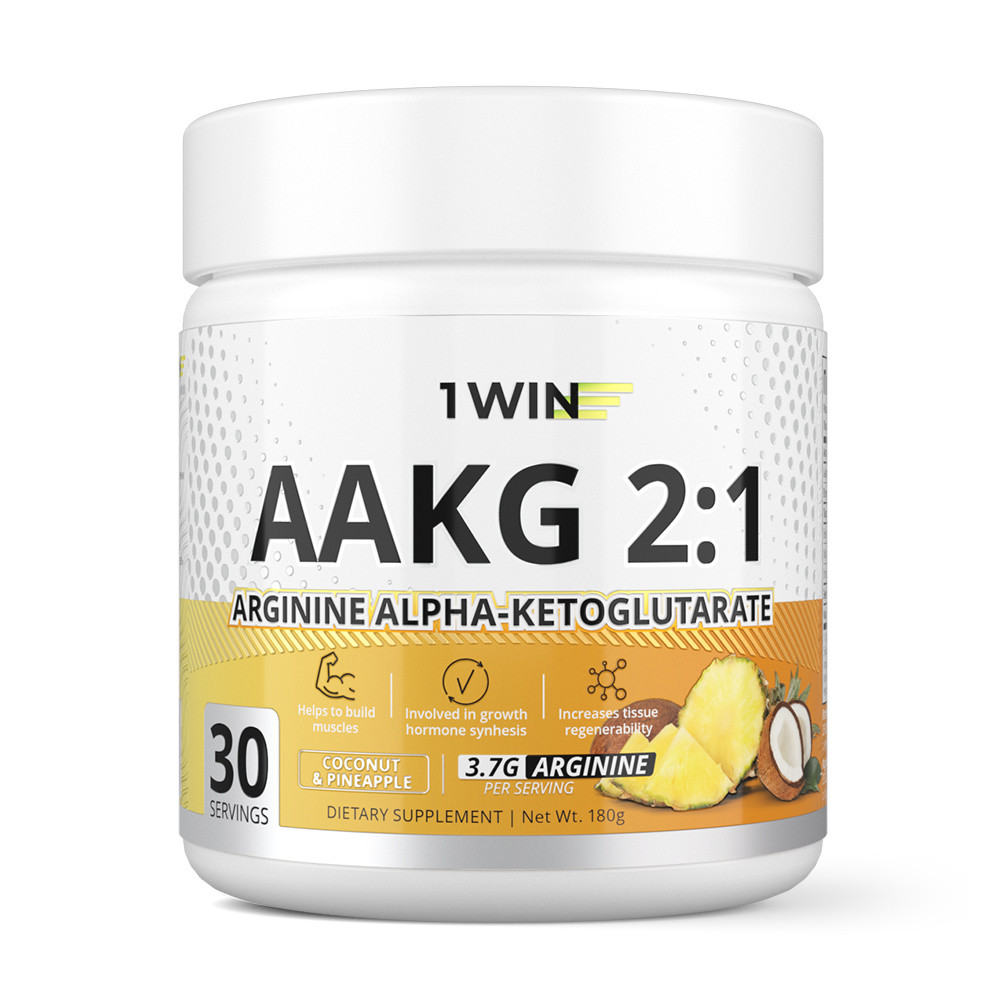 Аминокислоты 1WIN AAKG 2:1 Аргинин, 30 порций, Ананас-Кокос, 180 г