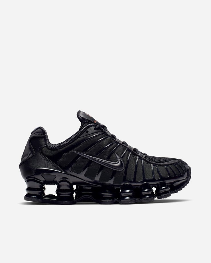 

Кроссовки унисекс Nike SHOX TL черные 37 RU, SHOX TL