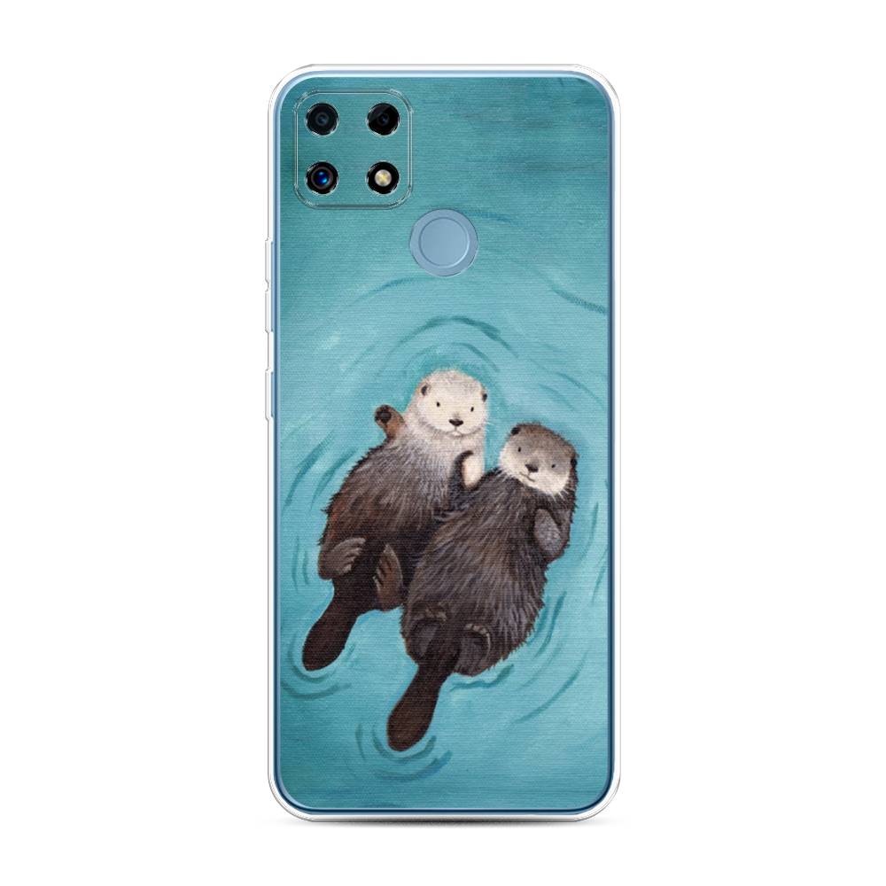 

Чехол Awog на Realme C25/C25s "Парочка бобров", Разноцветный, 257450-10