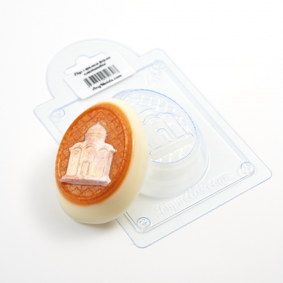 

Яйцо с храмом форма из пластика для мыла, шоколада AnyMolds
