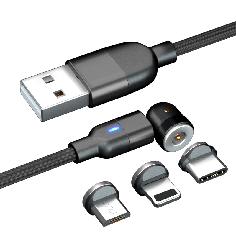 

Кабель lightning/type-c/micro - usb NoBrand Magnetic Usb Cable 1 м черный, Magnetic Usb Cable