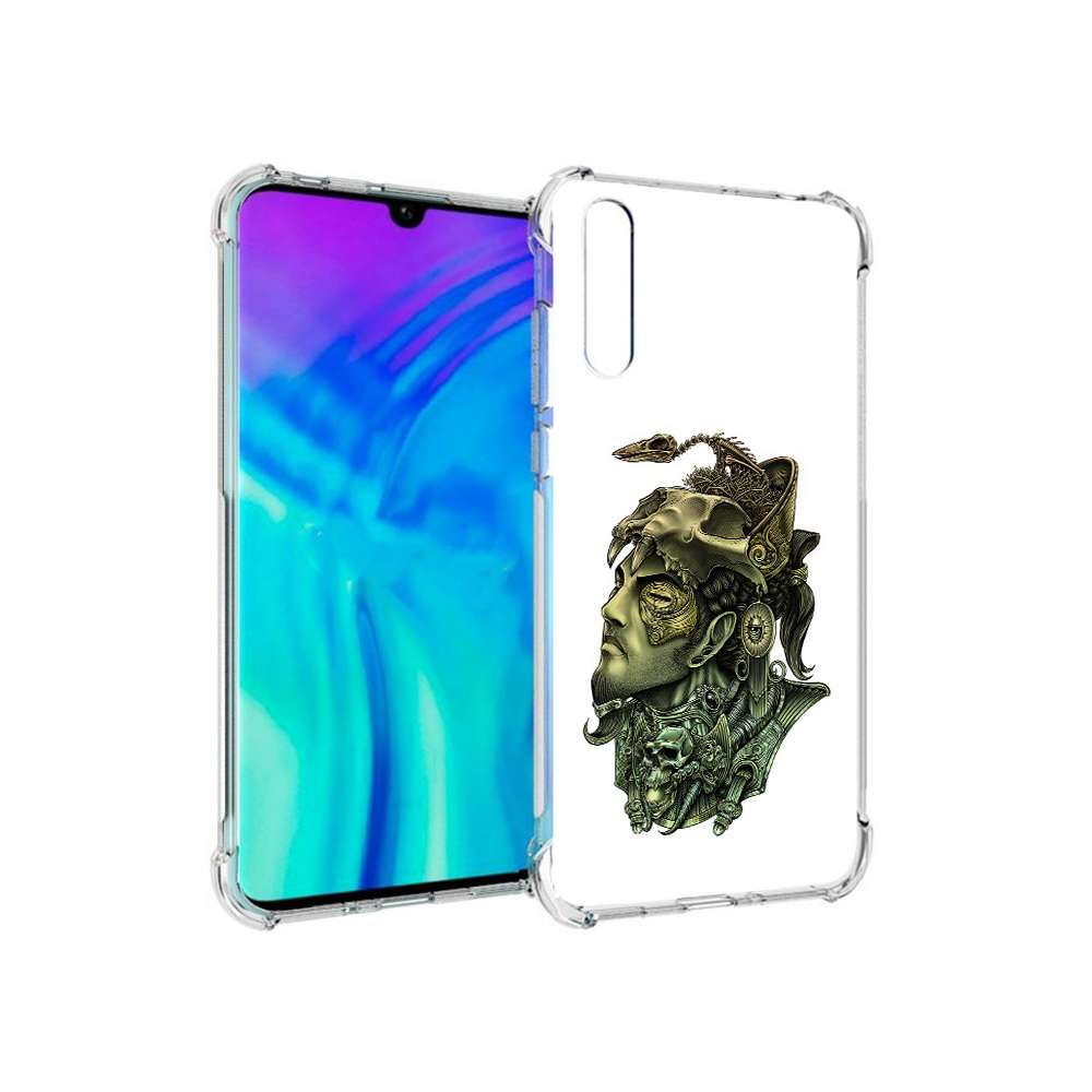 

Чехол MyPads Tocco для Huawei Enjoy 10s бронзовый воин, Прозрачный, Tocco