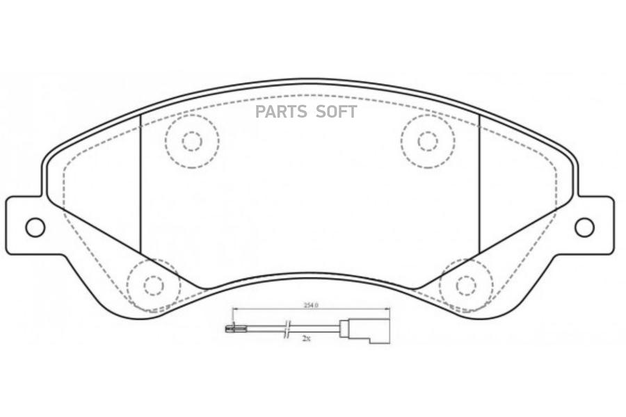 

Тормозные колодки NiBK дисковые PN0505W