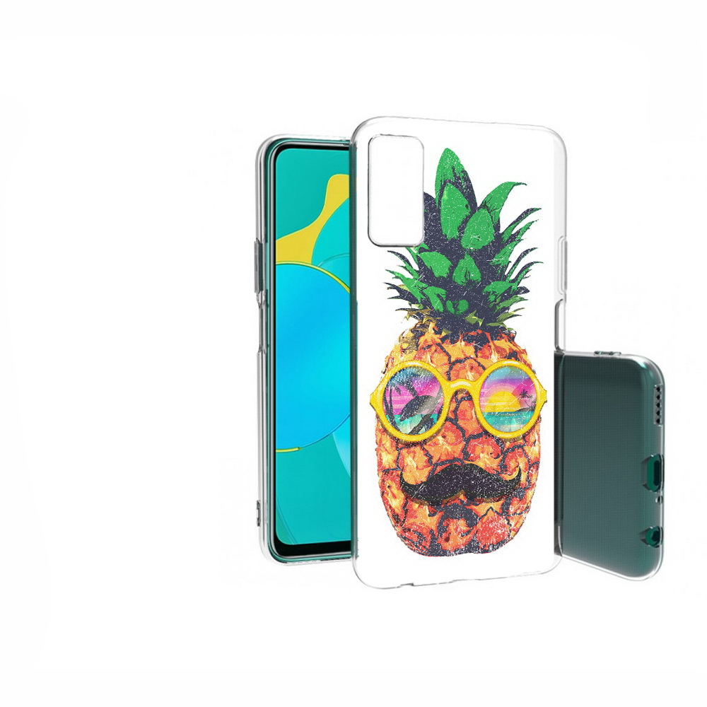 

Чехол MyPads Tocco для Huawei Honor 30S прикольный ананас с лицом, Прозрачный, Tocco