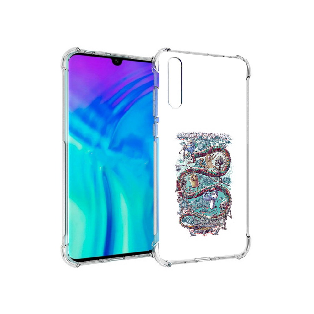 

Чехол MyPads Tocco для Huawei Enjoy 10s время приключений страшилка, Прозрачный, Tocco