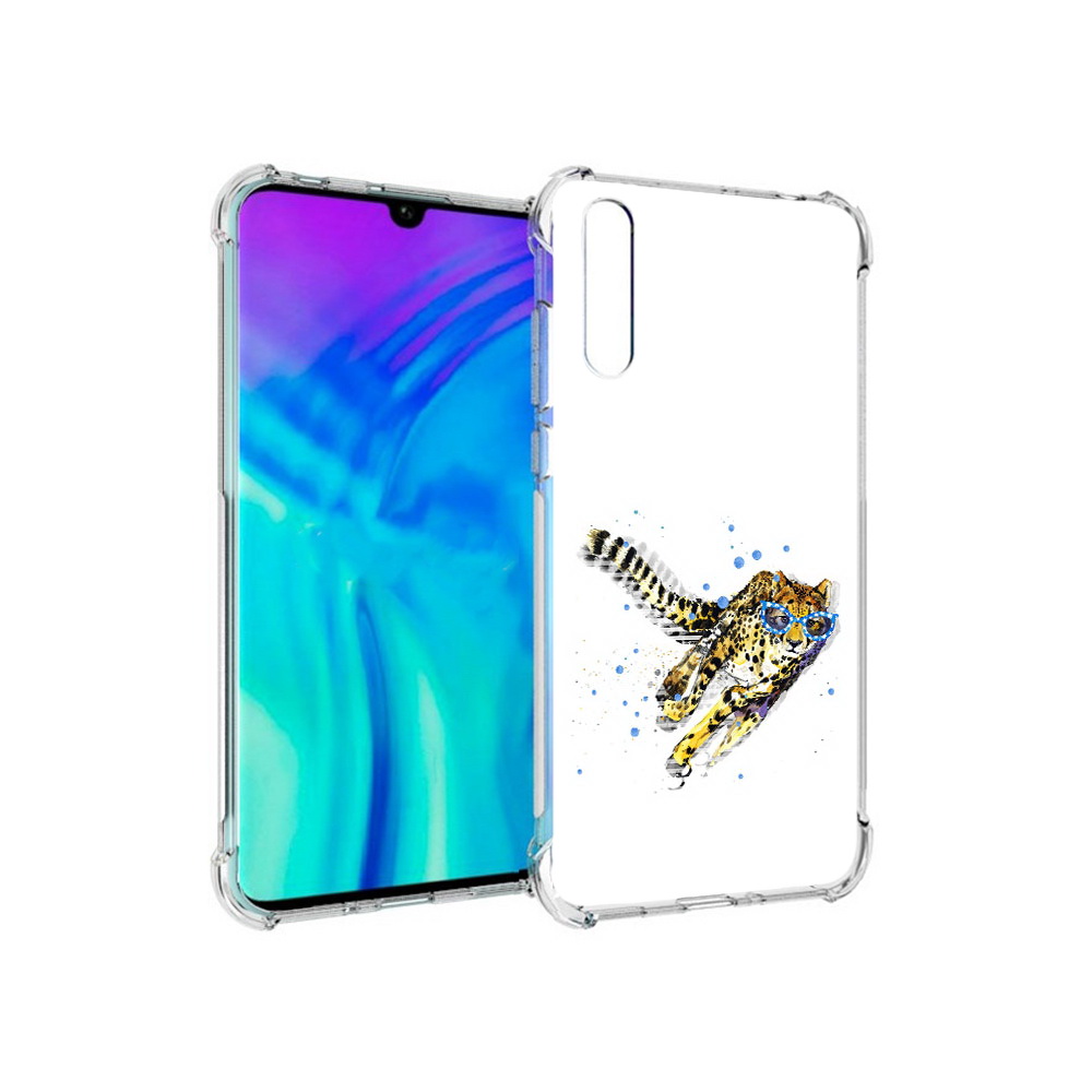 

Чехол MyPads Tocco для Huawei Enjoy 10s гепард в очках, Прозрачный, Tocco