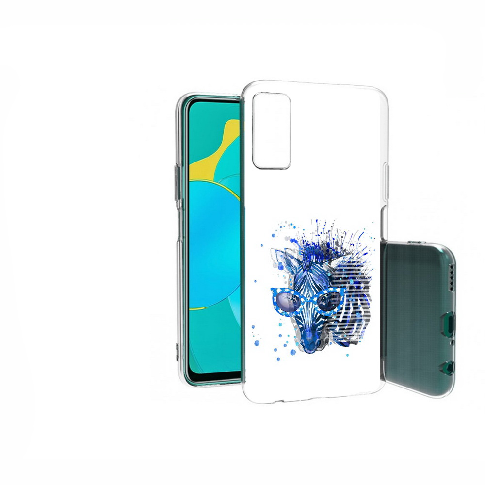 

Чехол MyPads Tocco для Huawei Honor 30S расплывчатая зебра, Прозрачный, Tocco