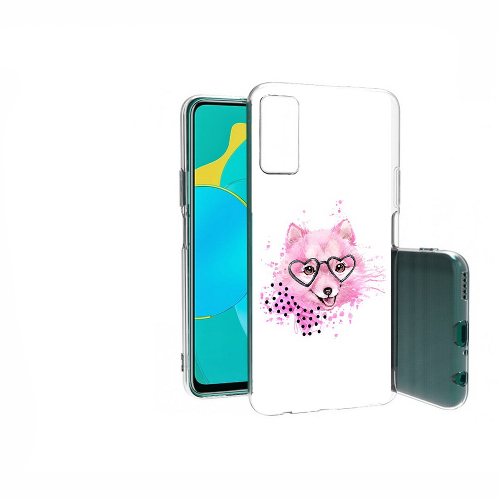

Чехол MyPads Tocco для Huawei Honor 30S розовый волченок, Прозрачный, Tocco