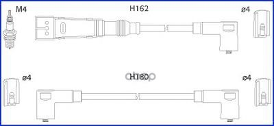 HUCO 134707 Высоковольтпровода комкт 1шт 4850₽