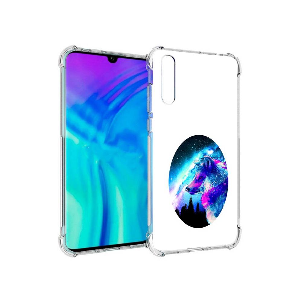 

Чехол MyPads Tocco для Huawei Enjoy 10s голубой волк, Прозрачный, Tocco