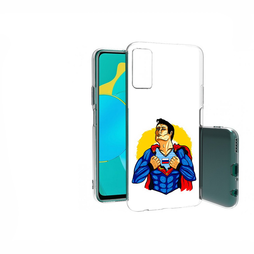 

Чехол MyPads Tocco для Huawei Honor 30S русский супермен, Прозрачный, Tocco