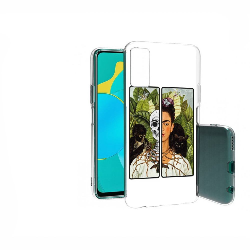

Чехол Mypads Сдвоенная Картинка Девушка Скелет Для Huawei, Прозрачный, Tocco